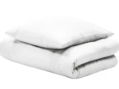Set Copripiumino AVONDALE Raso di Cotone 155 x 220 cm Bianco