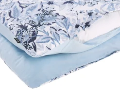 Set Copripiumino BALLARD Raso di Cotone 155 x 220 cm Blu
