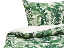 Set Copripiumino GREENWOOD Raso di Cotone 135 x 200 cm Verde