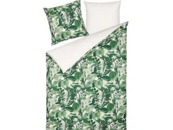 Set Copripiumino GREENWOOD Raso di Cotone 155 x 220 cm Verde