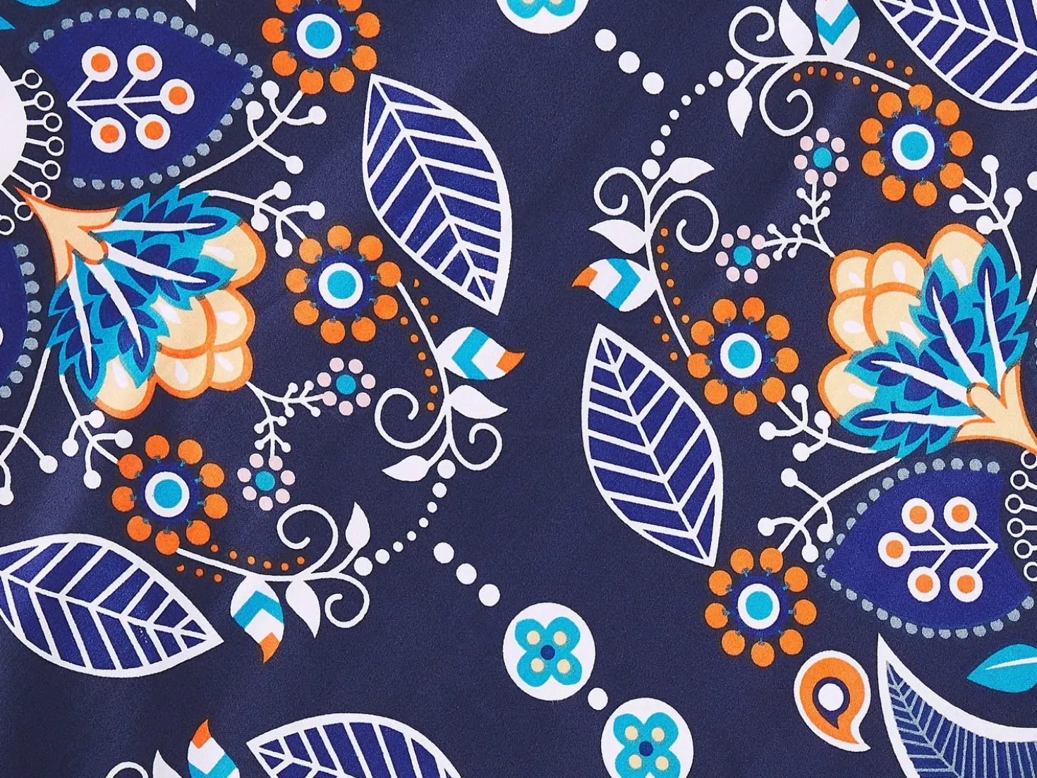 Set Copripiumino MADRONA Raso di Cotone 155 x 220 cm Blu scuro