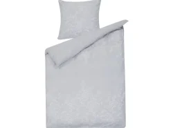 Set Copripiumino MORNINGSIDE Raso di Cotone 135 x 200 cm Grigio