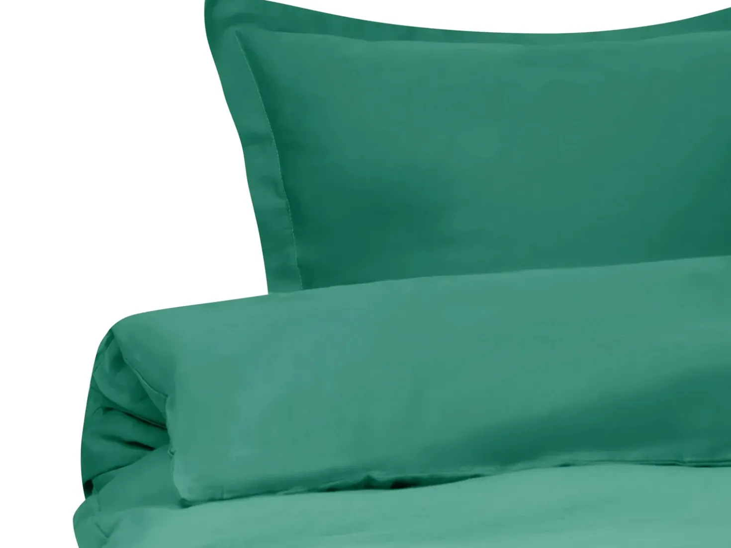Set Copripiumino PARKROSE Raso di Cotone 220 x 240 cm Verde