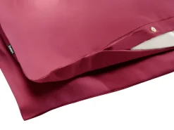 Set Copripiumino PARKROSE Raso di Cotone 220 x 240 cm Bordeaux