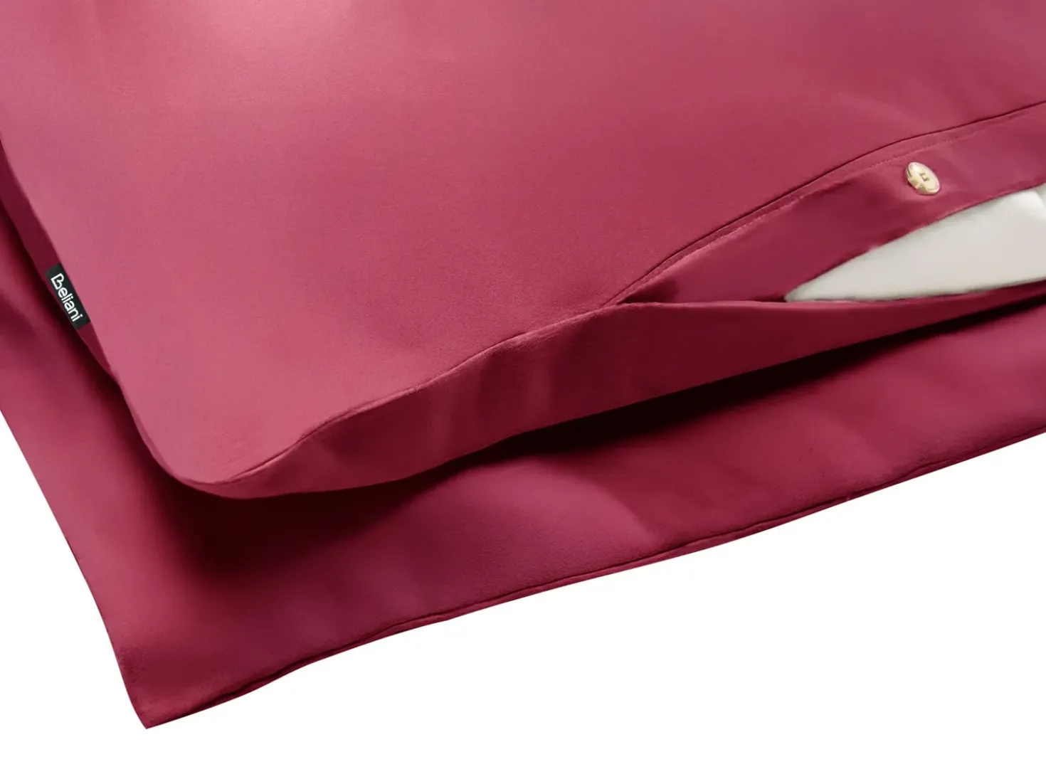 Set Copripiumino PARKROSE Raso di Cotone 220 x 240 cm Bordeaux