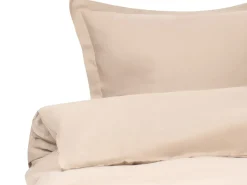 Set Copripiumino PARKROSE Raso di Cotone 220 x 240 cm Beige