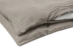 Set Copripiumino SUMNER Mussola di cotone 220 x 240 cm Tortora