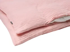 Set Copripiumino SUMNER Mussola di cotone 220 x 240 cm Rosa pastello