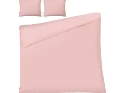 Set Copripiumino SUMNER Mussola di cotone 220 x 240 cm Rosa pastello