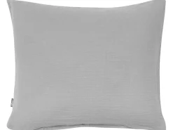 Set Copripiumino SUMNER Mussola di cotone 220 x 240 cm Grigio chiaro
