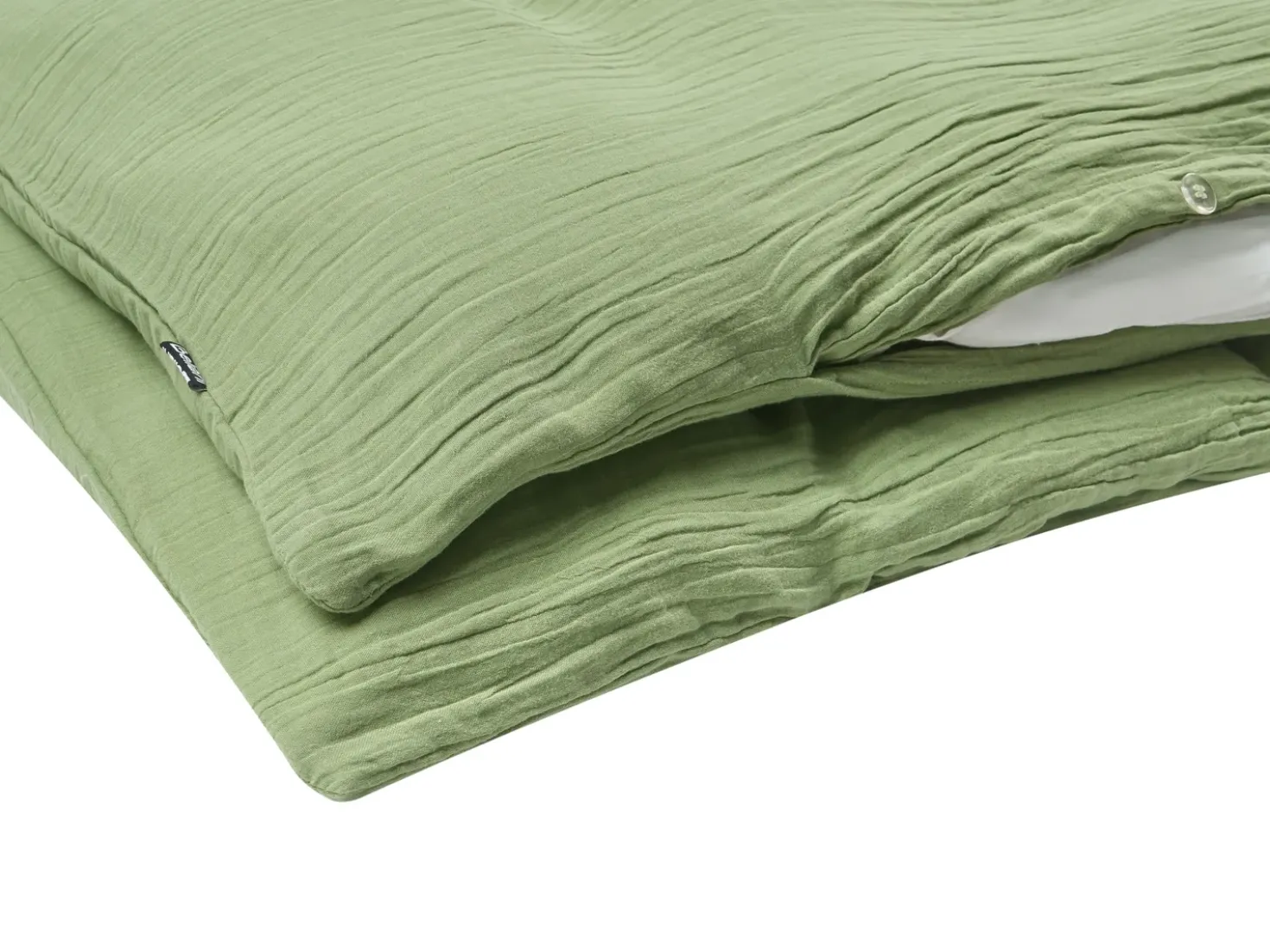Set Copripiumino SUMNER Mussola di cotone 220 x 240 cm Verde