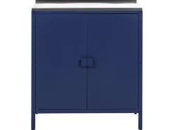Set cucina da esterno 3 elementi con lavello VILAMA Metallo Blu