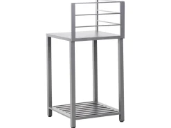 Set cucina da esterno 4 elementi con lavello VIGGIANO Metallo Grigio
