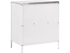 Set cucina da esterno 2 elementi con lavello VILAMA Metallo Bianco