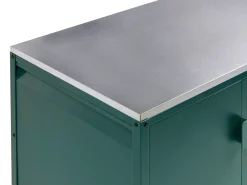 Set cucina da esterno 2 elementi con lavello MAENZA Metallo Verde