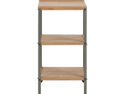 Set cucina da esterno 3 elementi con lavello IVREA Legno di acacia certificato Marrone/Nero