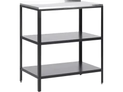 Set cucina da esterno 2 elementi con lavello VILAMA Metallo Nero