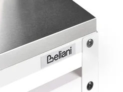Set cucina da esterno 2 elementi con lavello MAENZA Metallo Bianco