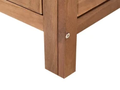 Set cucina da esterno 3 elementi con lavello BRUCOLI Legno d'acacia Marrone/Argento