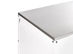 Set cucina da esterno 2 elementi con lavello MAENZA Metallo Bianco