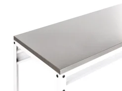 Set cucina da esterno 2 elementi con tavolo da bar MAENZA Metallo Bianco