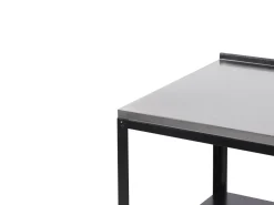 Set cucina da esterno 3 elementi con lavello VILAMA Metallo Nero