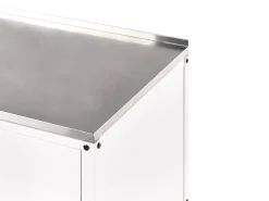 Set cucina da esterno 3 elementi con lavello VILAMA Metallo Bianco