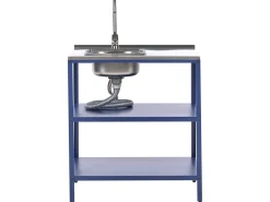 Set cucina da esterno 2 elementi con lavello VILAMA Blu
