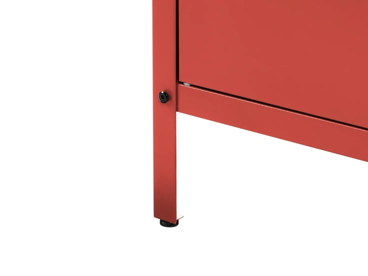Set cucina da esterno 4 elementi con lavello VILAMA Metallo Rosso