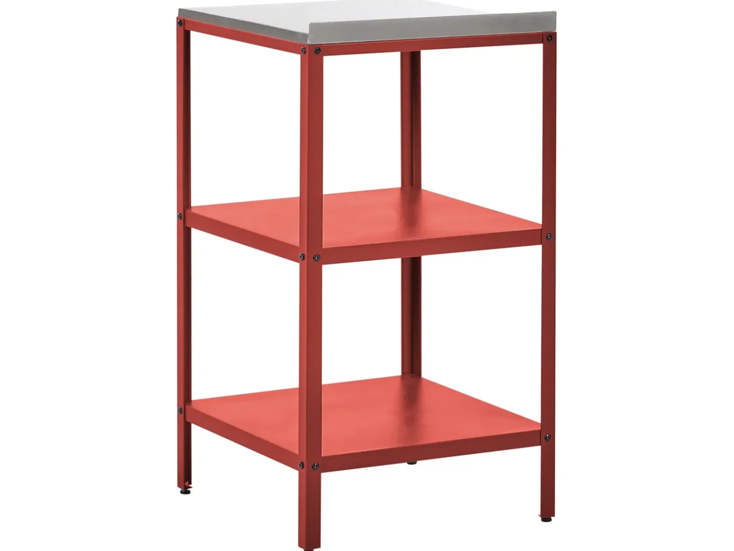 Set cucina da esterno 4 elementi con lavello VILAMA Metallo Rosso