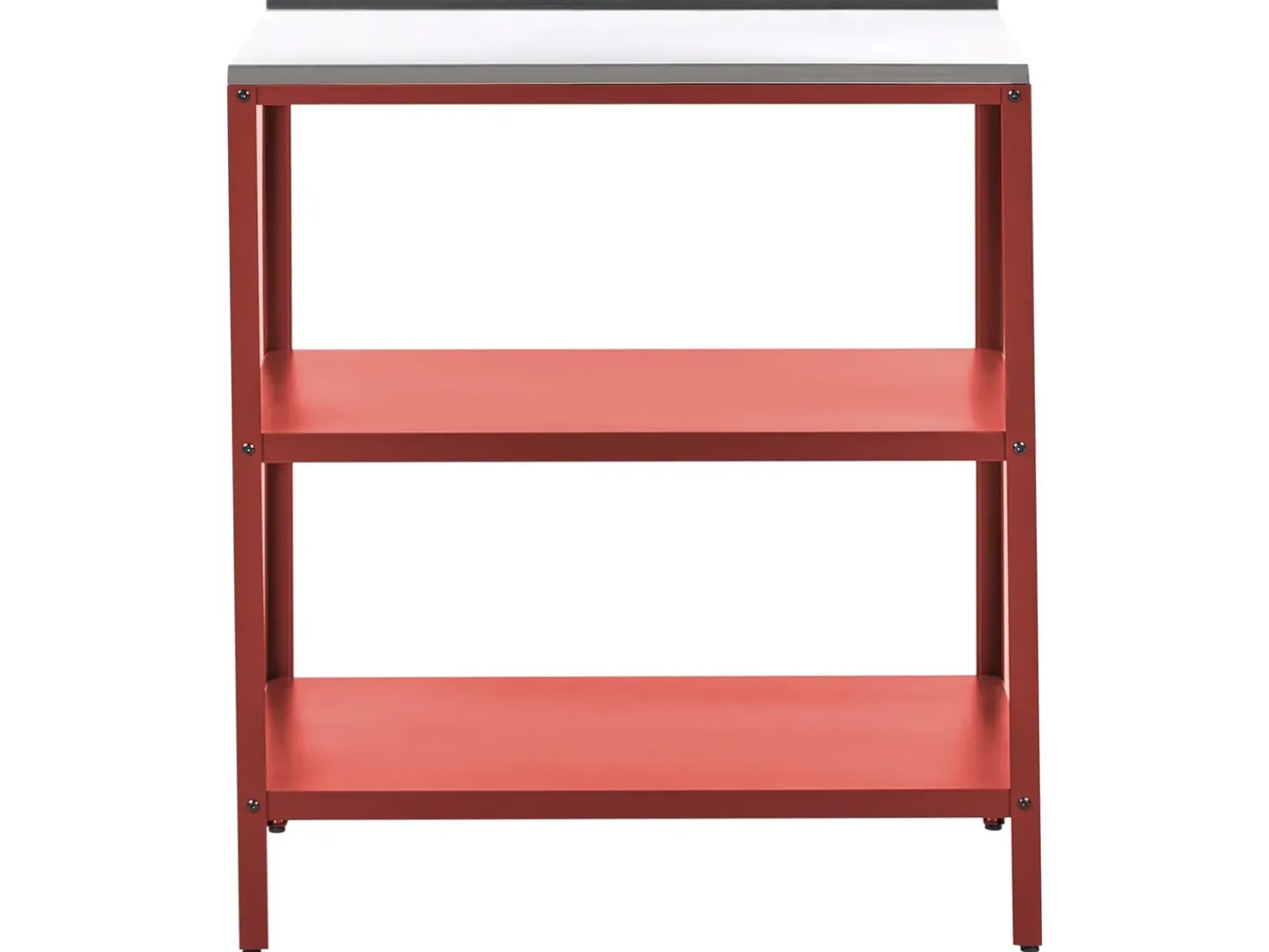 Set cucina da esterno 4 elementi con lavello VILAMA Metallo Rosso