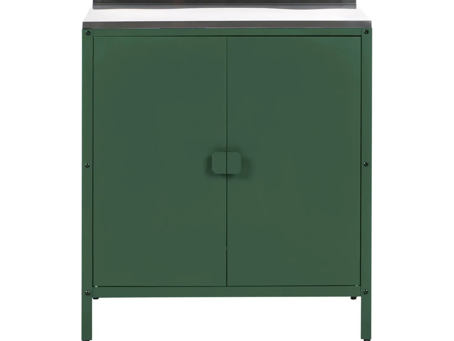 Set cucina da esterno 2 elementi con lavello VILAMA Metallo Verde