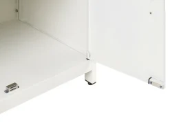 Set cucina da esterno 3 elementi con lavello ORTISEI Metallo Bianco