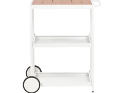 Set cucina da esterno 3 elementi con lavello ORTISEI Metallo Bianco