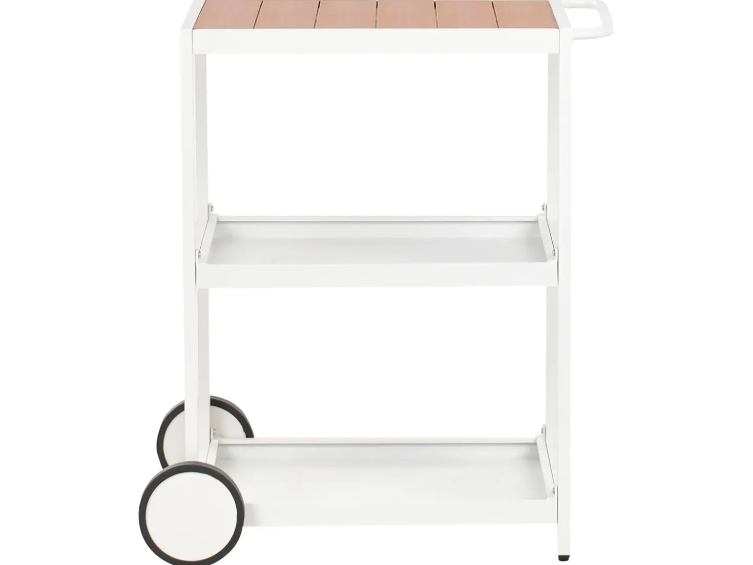 Set cucina da esterno 3 elementi con lavello ORTISEI Metallo Bianco