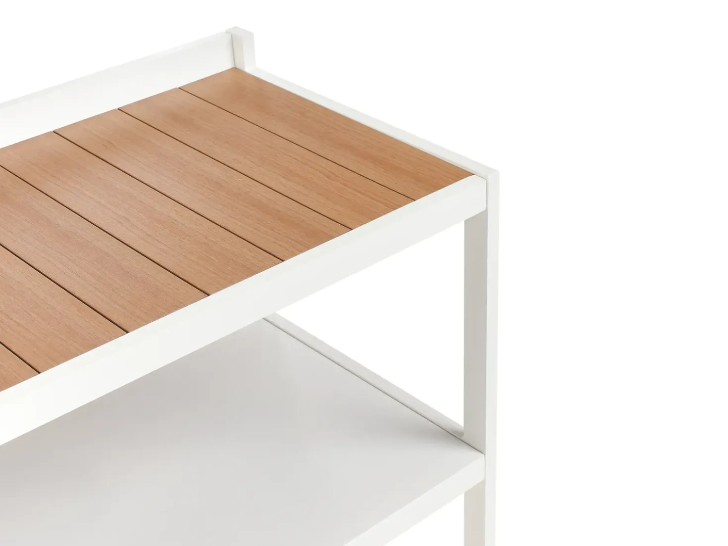Set cucina da esterno 3 elementi con lavello ORTISEI Metallo Bianco