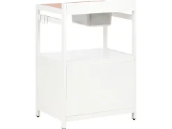 Set cucina da esterno 3 elementi con lavello ORTISEI Metallo Bianco