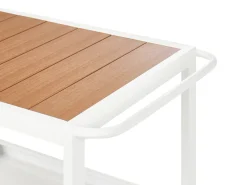 Set cucina da esterno 3 elementi con lavello ORTISEI Metallo Bianco