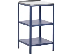 Set cucina da esterno 3 elementi con lavello VILAMA Metallo Blu
