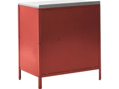 Set cucina da esterno 3 elementi con lavello VILAMA Metallo Rosso