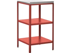 Set cucina da esterno 3 elementi con lavello VILAMA Metallo Rosso
