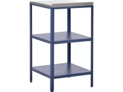 Set cucina da esterno 4 elementi con lavello VILAMA Metallo Blu