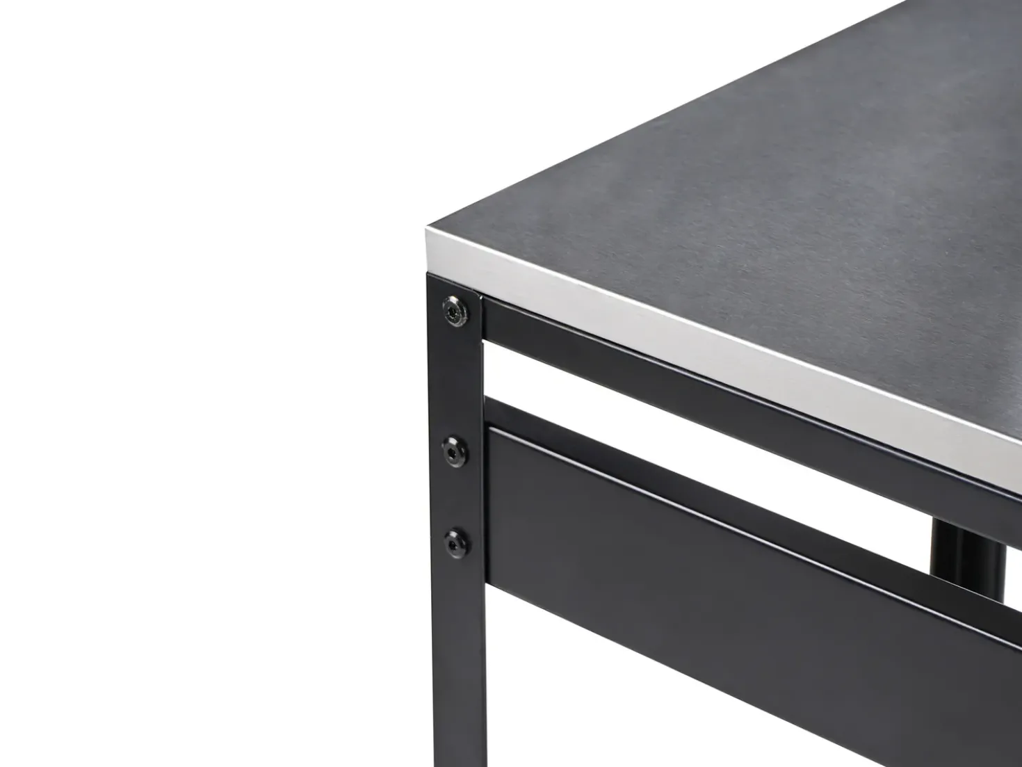 Set cucina da esterno 2 elementi con lavello MAENZA Metallo Nero