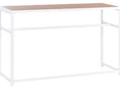 Set cucina da esterno con lavello AVETRANA Metallo Marrone/Bianco