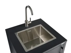 Set cucina da esterno con lavello ROCHA Metallo Grigio grafite
