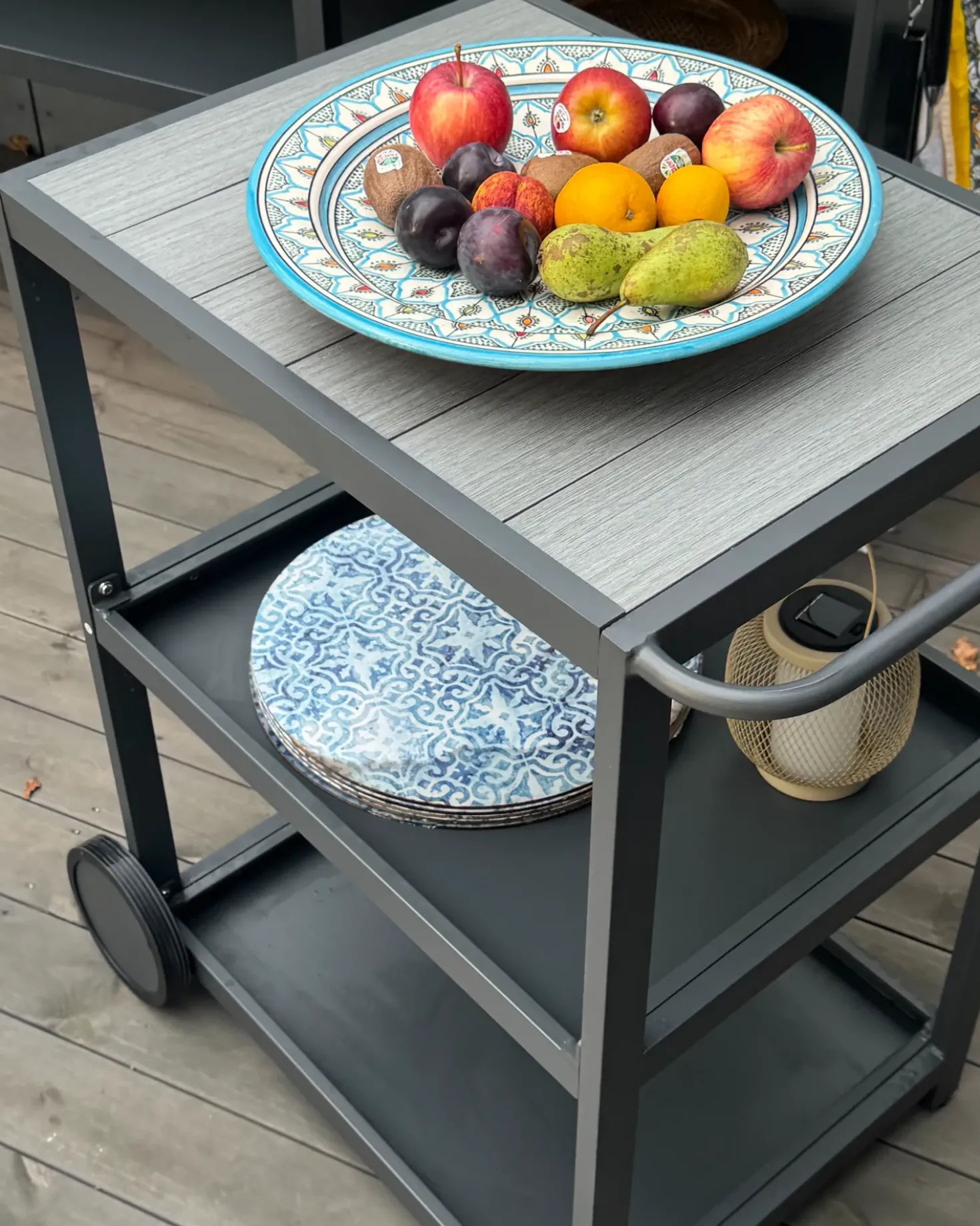 Set cucina da esterno con lavello ORTISEI Metallo Grigio grafite
