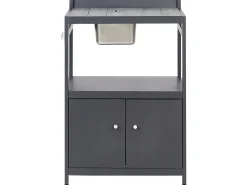Set cucina da esterno con lavello ORTISEI Metallo Grigio grafite