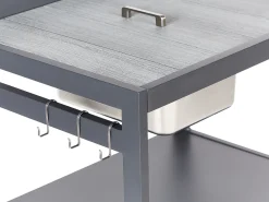 Set cucina da esterno con lavello ORTISEI Metallo Grigio grafite