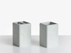 Set da 5 accessori per il bagno VILCANOTA Grigio effetto cemento