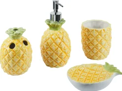 Set da 4 accessori per il bagno MAICAO Ceramica Giallo